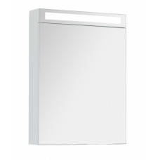 Зеркальный шкаф Dreja MAX 60 с LED-освещением белый глянец