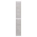 Пенал Dreja Slim 30 подвесной/напольный 2 дверки белый глянец/бетон 99.0505