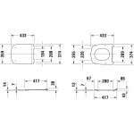 Унитаз подвесной Duravit DuraStyle безободковый, с сиденьем DP микролифт 45510900A1