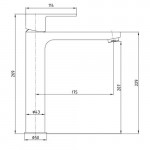 Смеситель для раковины Eca Nita 102188035EX