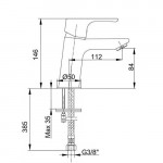 Смеситель для раковины Eca Niobe 102188053EX