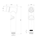 Лейка для биде Lemark LM8140C хром, блистер