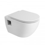 Унитаз подвесной Cezares ECO CZR-526-TH-R/2040SC безободковый, с сиденьем дюропласт Soft Close