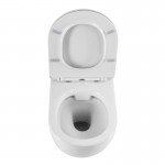Унитаз подвесной Cezares ECO CZR-526-TH-R/2040SC безободковый, с сиденьем дюропласт Soft Close