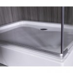 Душевой уголок Esbano 120х80 распашной прозрачное стекло профиль хром ESUGD8180