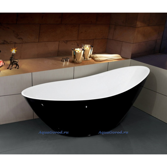 Акриловая ванна Esbano London Black отдельно стоящая 180х80
