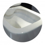 Унитаз подвесной Esbano Tiron-C White безободковый с быстросъемным сиденьем микролифт