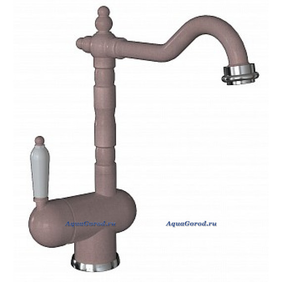 Смеситель для кухни Florentina Ода FK с поворотным изливом бежевый 314.08H.1113.107