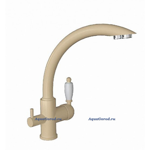 Смеситель для кухни Florentina Шале FK со встроенным фильтром питьевой воды бежевый 334.25H.2113.202