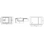 Мойка кухонная Florentina Липси 78х51 кварц серый 20.275.D0780.307