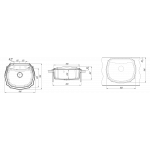 Мойка кухонная Florentina Эмилия 64х55 кварц серый 20.355.D0640.307