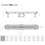 Водоотводящий желоб Pestan Confluo Premium Slim Line 650