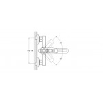 Смеситель G.Lauf для ванны с душем LOF3-A033 с коротким изливом, хром