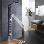 Душевая панель Gappo с гидромассажем черная G2417 Душевая панель Gappo с гидромассажем черная G2417