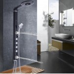 Душевая панель Gappo с гидромассажем черная G2417 Душевая панель Gappo с гидромассажем черная G2417