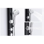 Душевая панель Gappo с гидромассажем черная G2417 Душевая панель Gappo с гидромассажем черная G2417