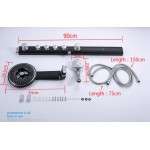 Душевая панель Gappo с гидромассажем черная G2417 Душевая панель Gappo с гидромассажем черная G2417