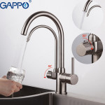 Смеситель Gappo G4398-10 для кухни с краном для питьевой воды G4398-10