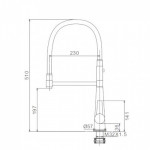 Смеситель Gappo G4398-15 для кухни с гибким изливом G4398-15