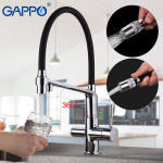 Смеситель Gappo G4398-7 для кухни с гибким изливом, с краном для питьевой воды G4398-7