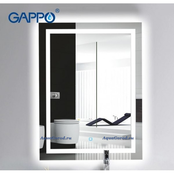 Зеркало Gappo 60x80 см с подсветкой прямоугольное G601
