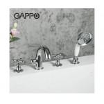 Смеситель Gappo для ванны на борт на 4 отверстия G1189