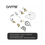 Смеситель Gappo для ванны на борт на 4 отверстия G1189