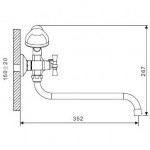 Смеситель для ванны Gappo G2243