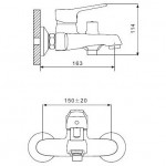 Смеситель для ванны Gappo Vantto G3236