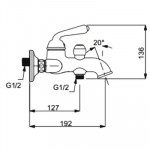 Смеситель для ванны Gappo G3288