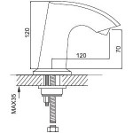 Смеситель для раковины Gappo сенсорный G518 Смеситель для раковины Gappo сенсорный G518