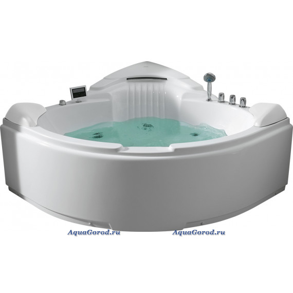 Акриловая ванна Gemy с гидро-аэромассажем и радио 152х152 G9082 K