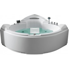 Акриловая ванна Gemy с гидро-аэромассажем и TV 152х152 G9082 O