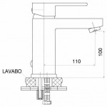 Смеситель для раковины GPD NOVA хром MLB35