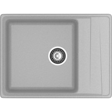 Мойка кухонная GranFest LEVEL 660L искусственный мрамор 660х500 серый LV-660L серый