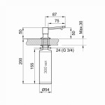 Дозатор кухонный Granula 05 D,ХРОМ