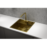 Мойка кухонная Granula Kitchen Space 500х510 нержавеющая сталь 5051, ЗОЛОТО САТИН