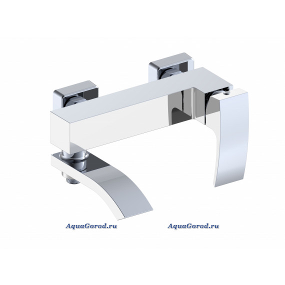 Смеситель Grocenberg однорычажный для ванны с душем хром/белый GB8007WC