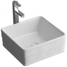 Раковина накладная Grossman 395х395х150 квадратная белая GR-3026 Раковина накладная Grossman 395х395х150 квадратная белая GR-3026
