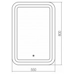Зеркало Grossman Elegans 55х80х3 с подсветкой 555800