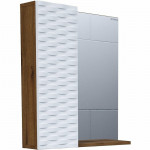 Зеркало-шкаф Grossman Альба 65 см веллингтон/белый 206501