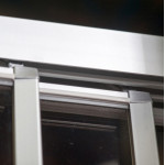 Душевая дверь GuteWetter Practic Door GK-403A левая стекло бесцветное, профиль матовый хром