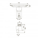 Сифон для душевого лотка TECE Drainprofile DN 50 вертикальный 673003