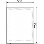Зеркало Континент Люкс 50х70, с подсветкой