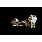 Смеситель Boheme Vogue Crystal для душа без гарнитура 214-CRST золото Смеситель Boheme Vogue Crystal для душа без гарнитура 214-CRST золото