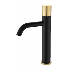 Смеситель Boheme Stick 121-BG.2 для умывальника BLACK TOUCH GOLD