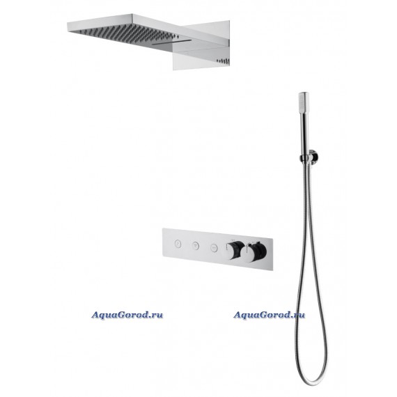 Душевая система Boheme Fusion встроенная с термостатом 131-CR CHROME Душевая система Boheme Fusion встроенная с термостатом 131-CR CHROME
