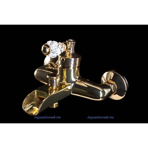Смеситель Boheme Vogue Crystal для ванны без гарнитура 213-CRST золото Смеситель Boheme Vogue Crystal для ванны без гарнитура 213-CRST золото
