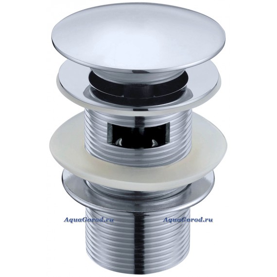 Донный клапан Boheme Brillante для раковины автомат с переливом 612/2 хром