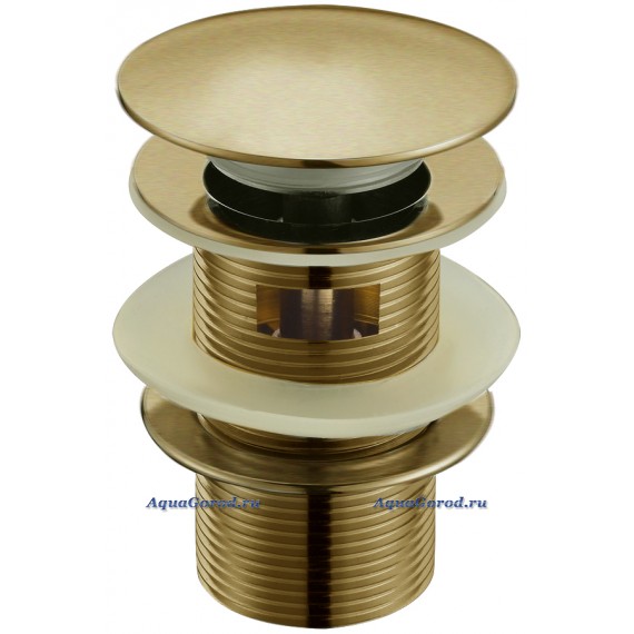Донный клапан Boheme Medici для раковины автомат с переливом 610/2 бронза